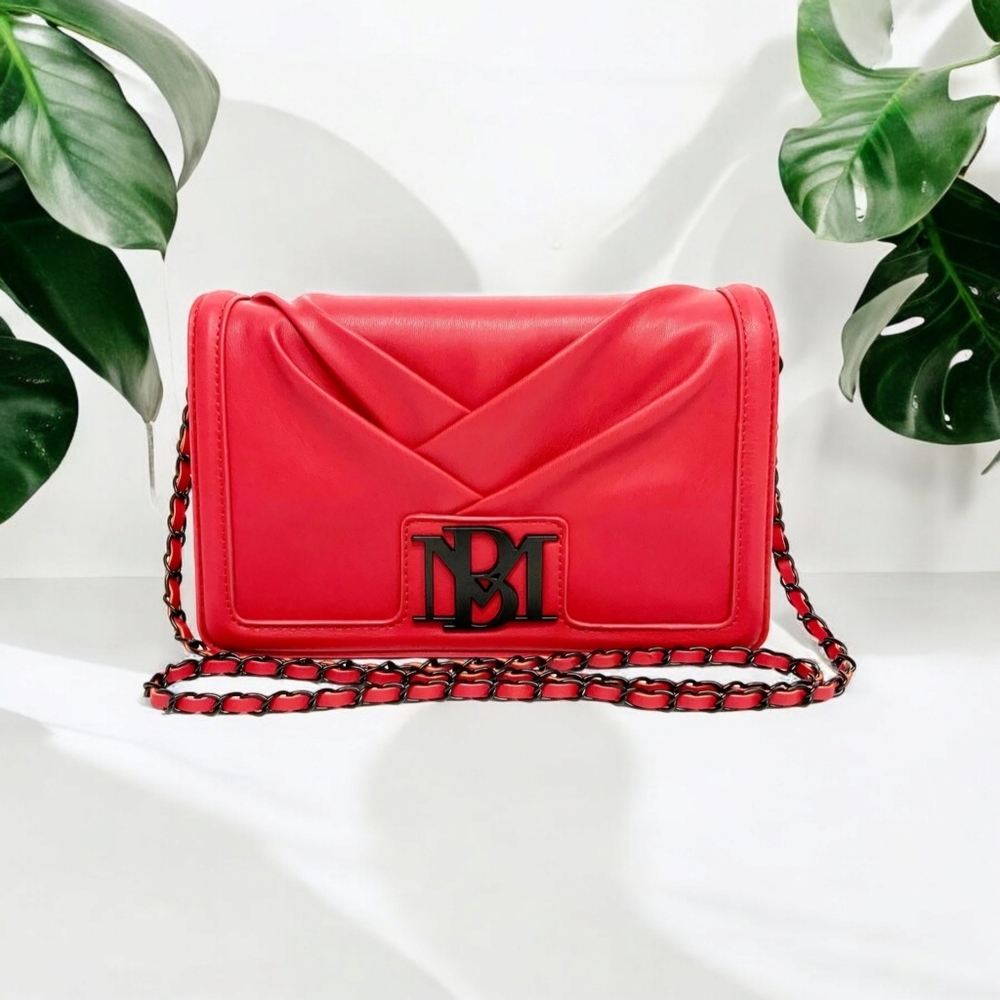 NWT Badgley Mischka Large Pleated Crossbody